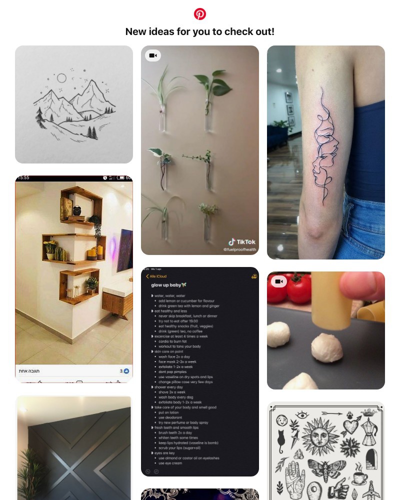 Pinterest - Hi UI Feed! New ideas are ready for you