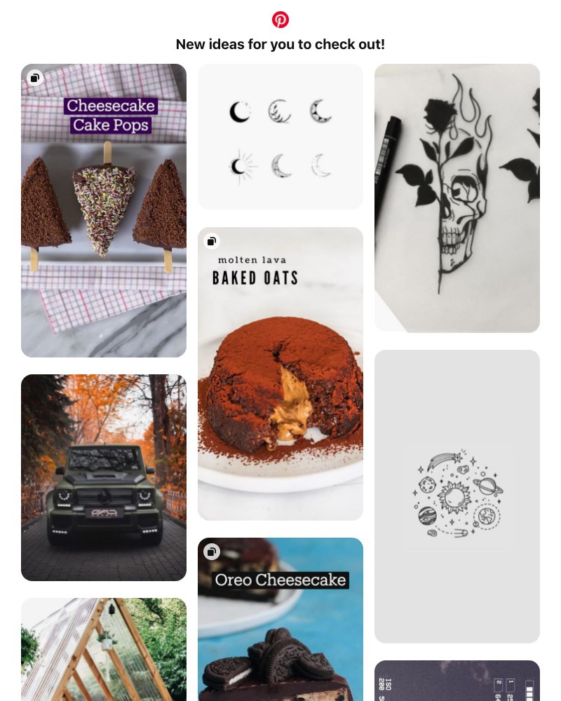 Pinterest - Hi UI Feed! New ideas are ready for you