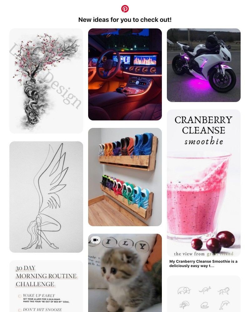Pinterest - Hi UI Feed! New ideas are ready for you