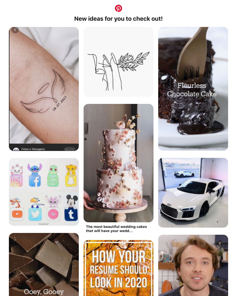 Pinterest - Hi UI Feed! New ideas are ready for you
