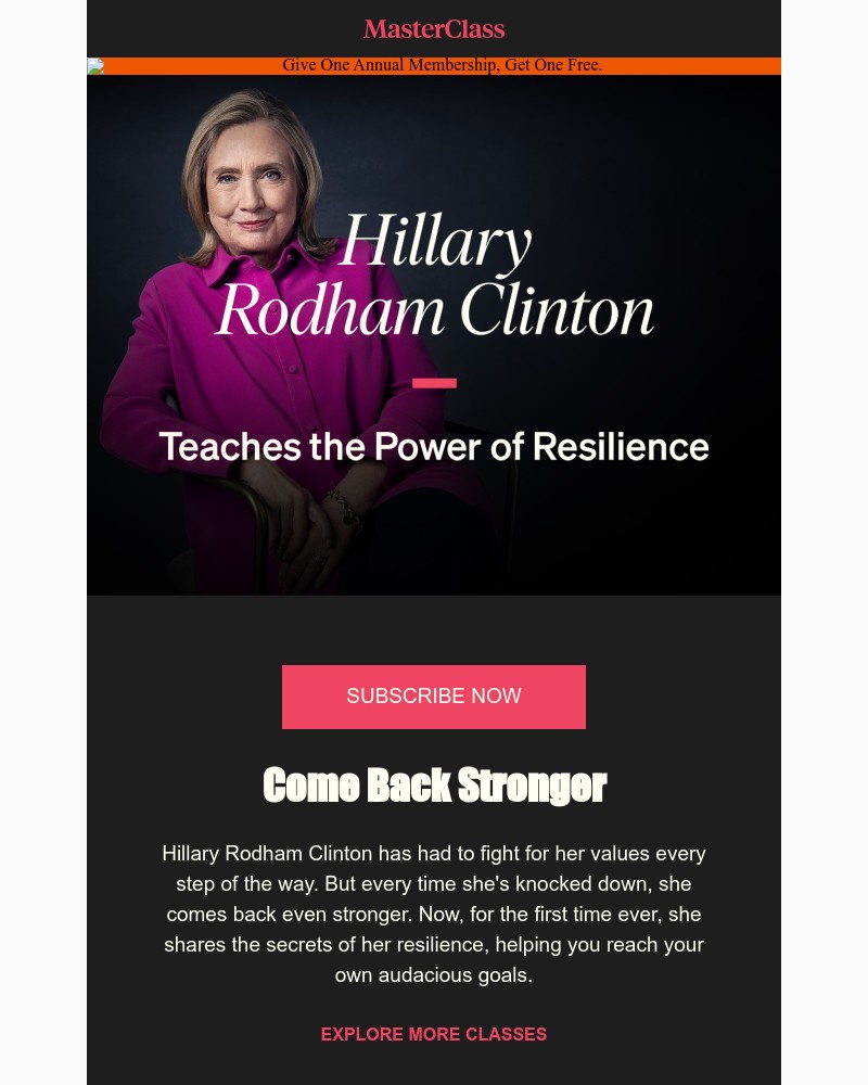  - Hillary Rodham Clinton teaches resilience