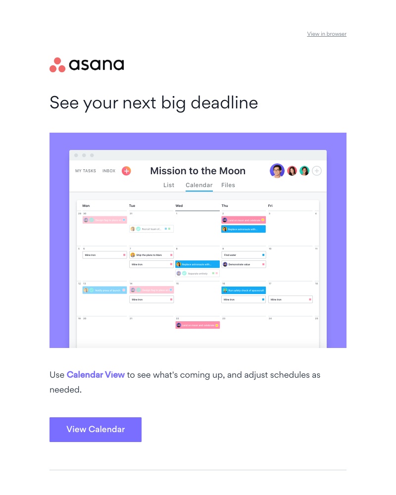 Asana - Hit your next deadline