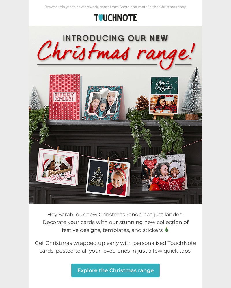 TouchNote - Ho ho ho! The new Christmas range is here 🎅