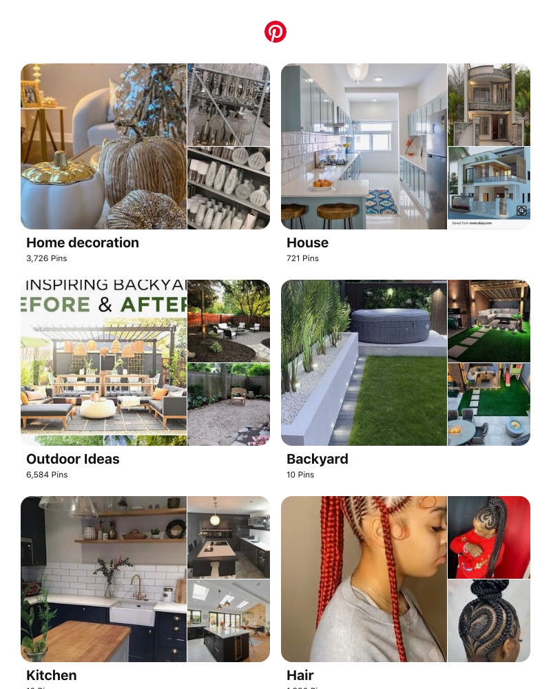 Pinterest - "Home decoration", "House" and 8 other boards like yours