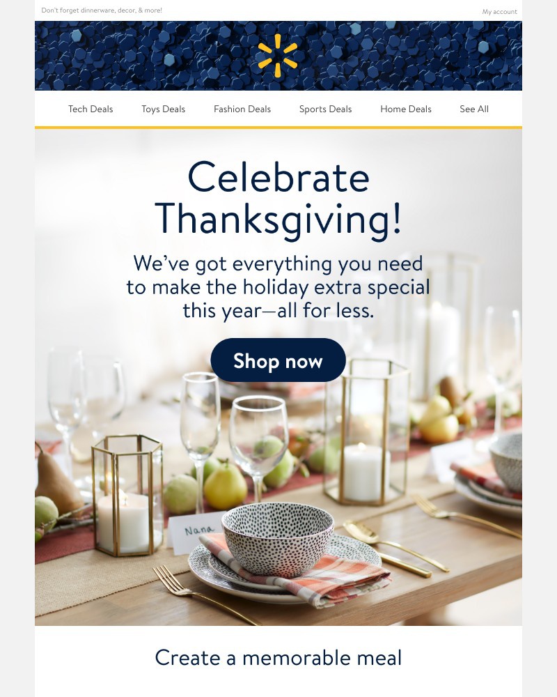 Walmart - Hosting Thanksgiving this year?