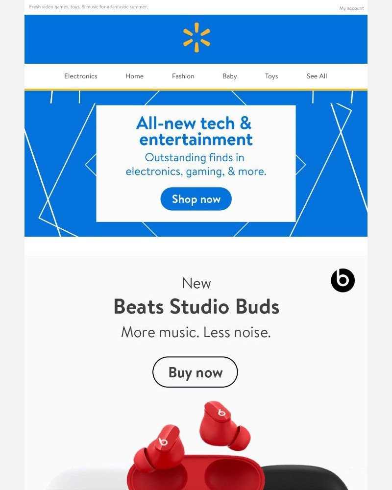 Walmart - 👉 Hot must-haves from Beats, onn., & more 👈