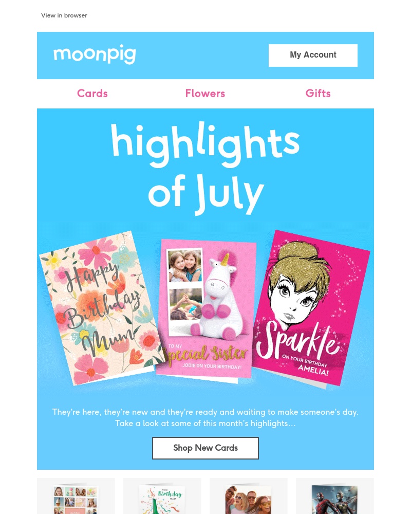 Moonpig - Hot off the press!