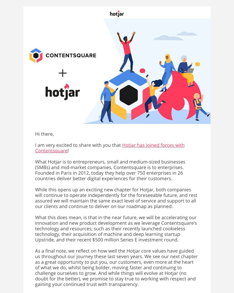 Hotjar - Hotjar has joined forces with Contentsquare