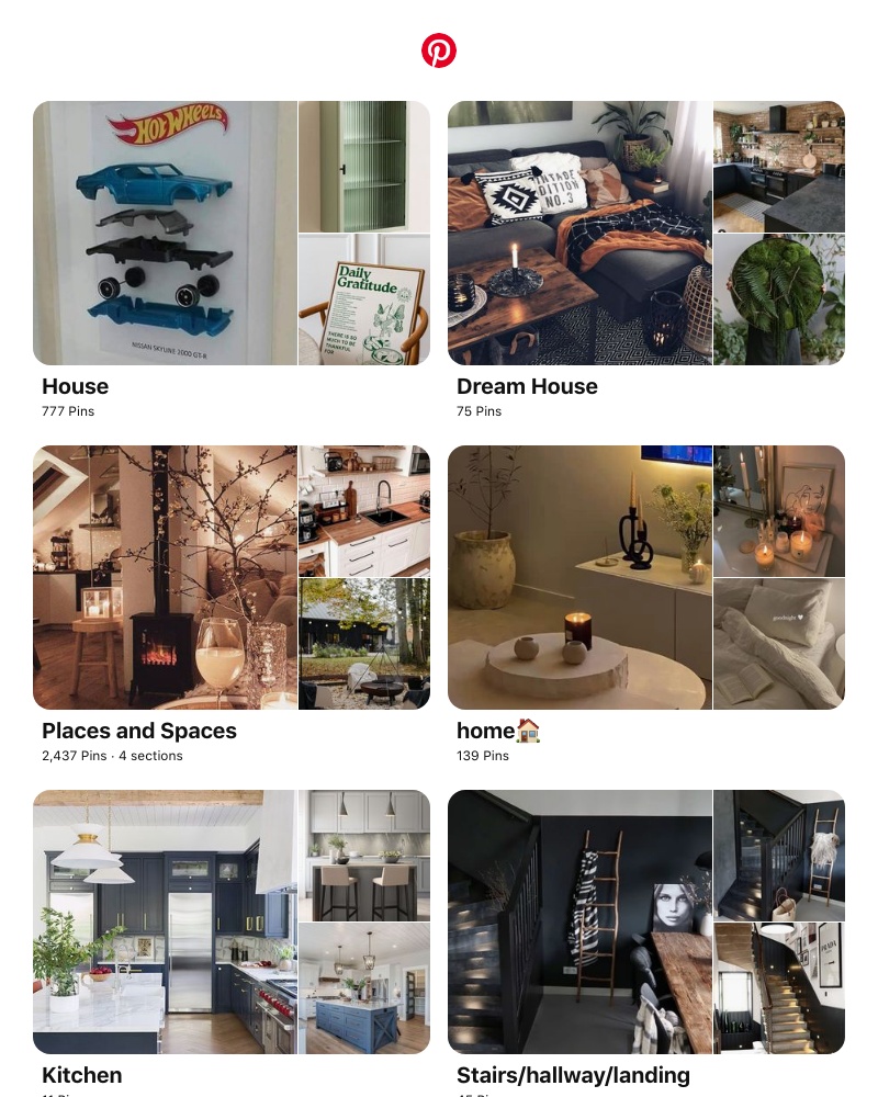 Pinterest - "House", "Places and Spaces" and 8 other boards like yours