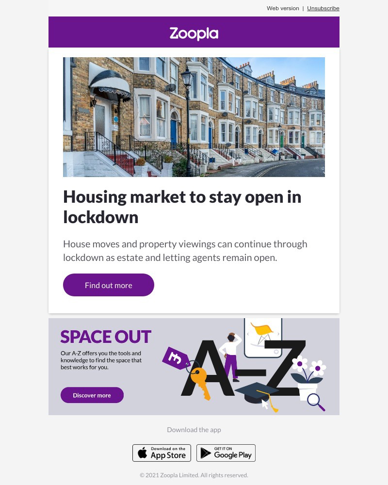 Zoopla - Housing market to stay open in lockdown