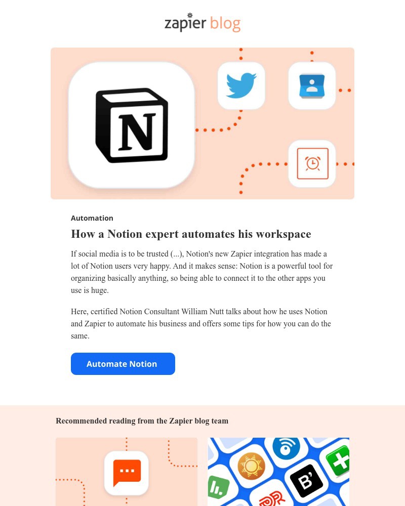 Zapier - How a Notion expert automates his workspace