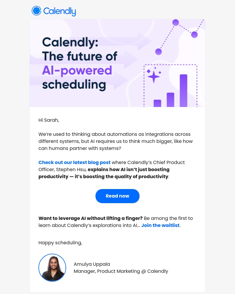 Onboarding on Calendly video screenshot
