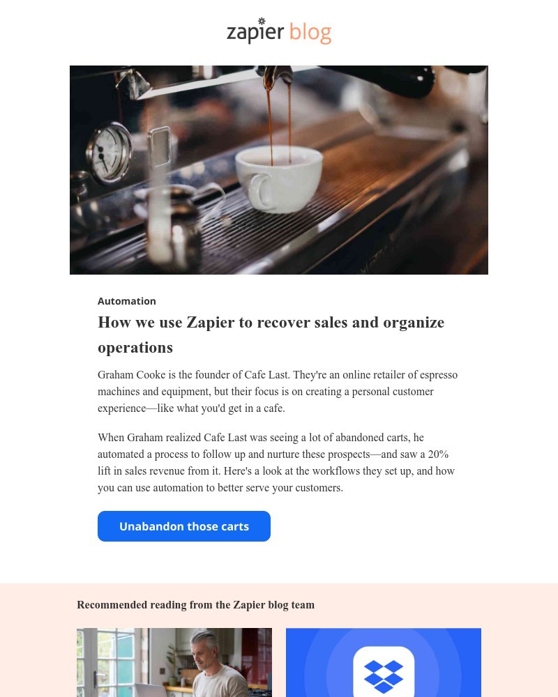 Zapier - How automation can help recover sales and organize operations