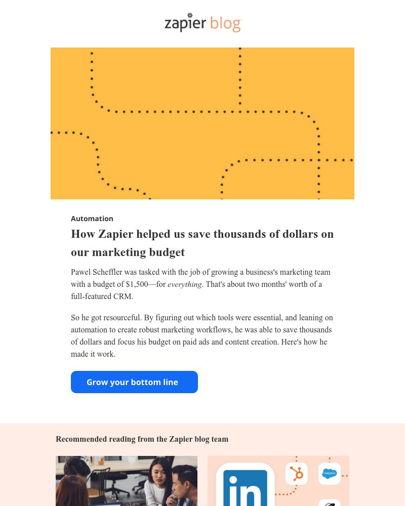 Zapier - How automation can save your marketing budget