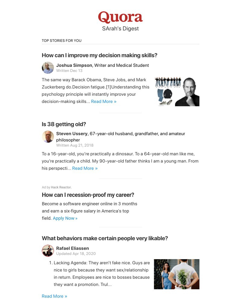 Quora - How can I improve my decision making skills?