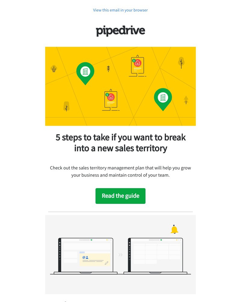 Pipedrive - How can you break into a new sales territory?