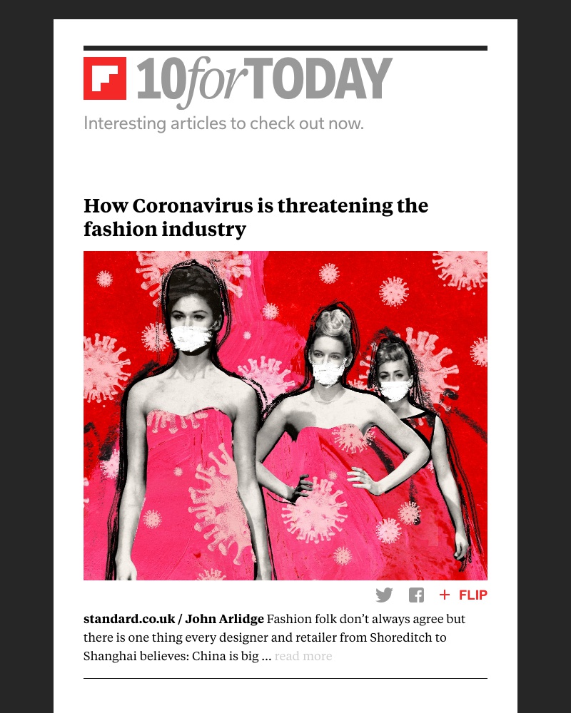 Flipboard - How Coronavirus is threatening the fashion industry