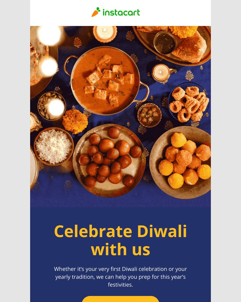 Instacart - How do you Diwali? Prep for this year’s festivities.