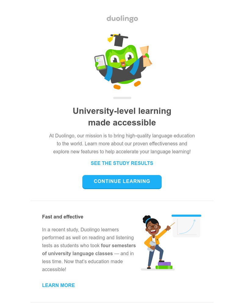 Duolingo - 🧠 How Duolingo = 4 semesters of university language classes