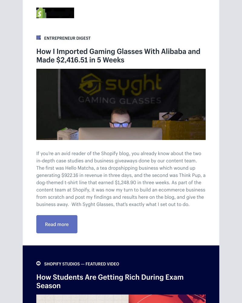 Shopify - How I Imported Gaming Glasses With Alibaba and Made $2,416.51 in 5 Weeks