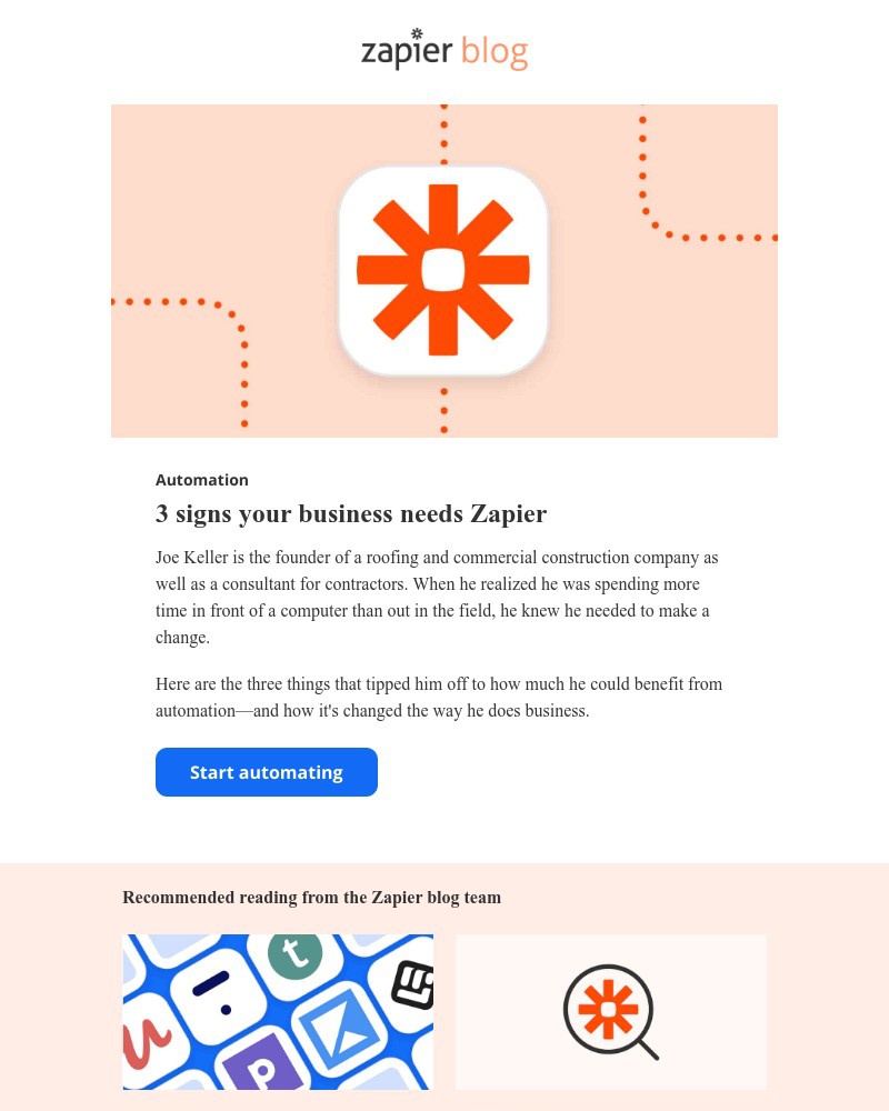 Zapier - How I knew automation would help my business
