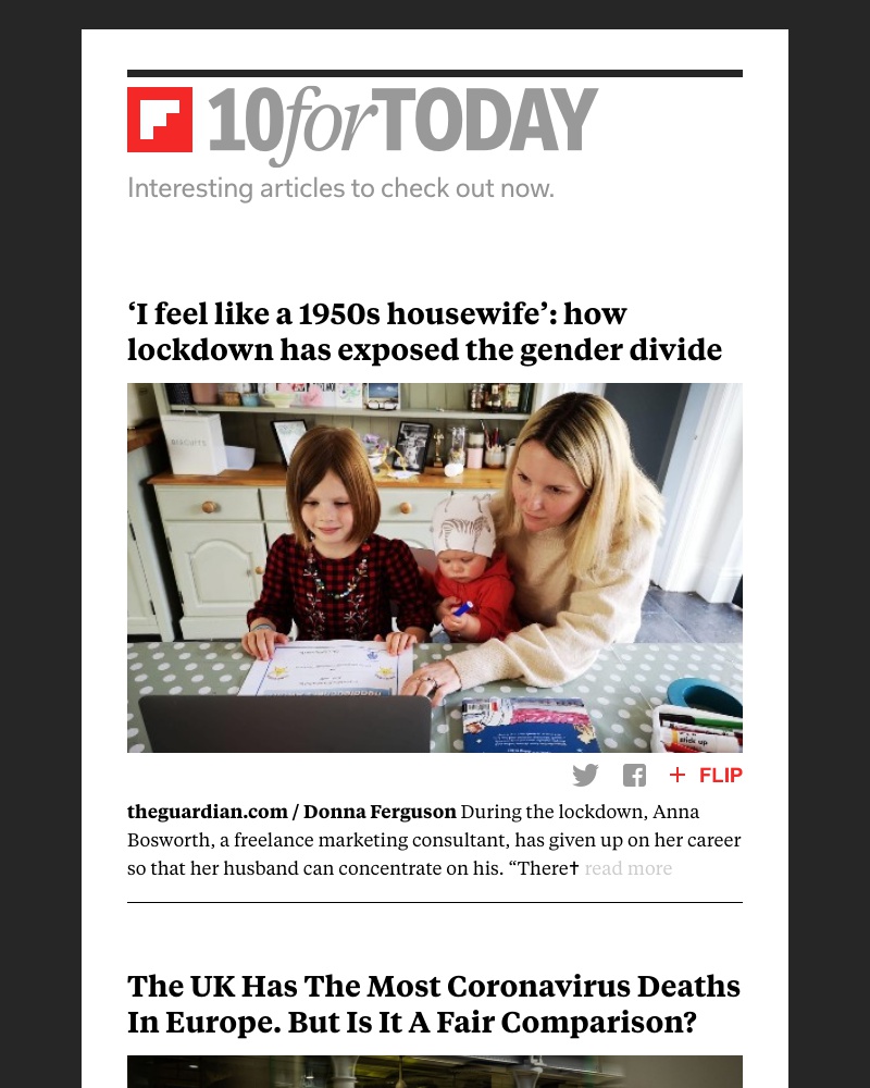 Flipboard - How lockdown has exposed the gender divide