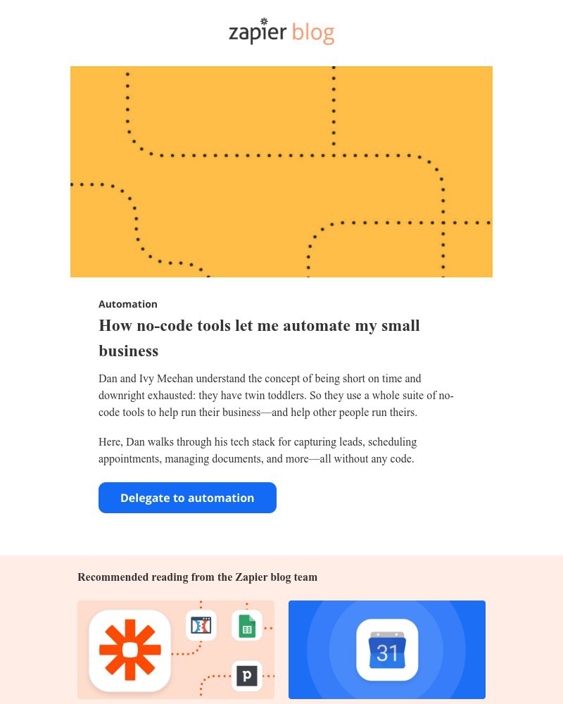 Zapier - How no-code tools can automate a small business