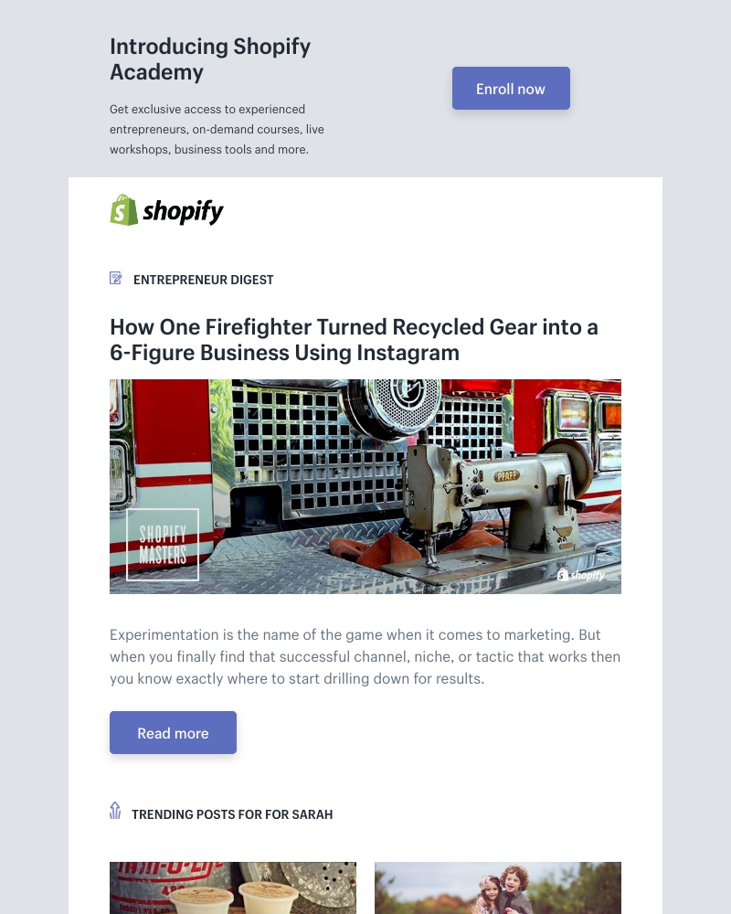Shopify - How One Firefighter Turned Recycled Gear into a 6-Figure Business Using Instagram