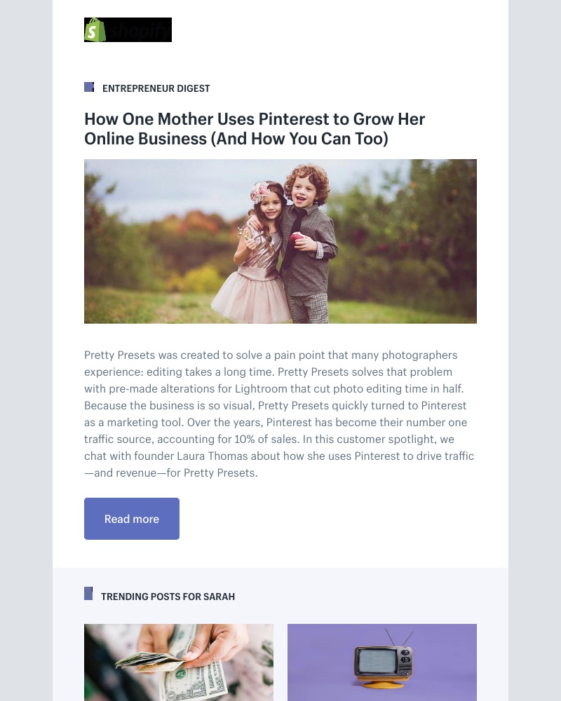 Shopify - How One Mother Uses Pinterest to Grow Her Online Business (And How You Can Too)