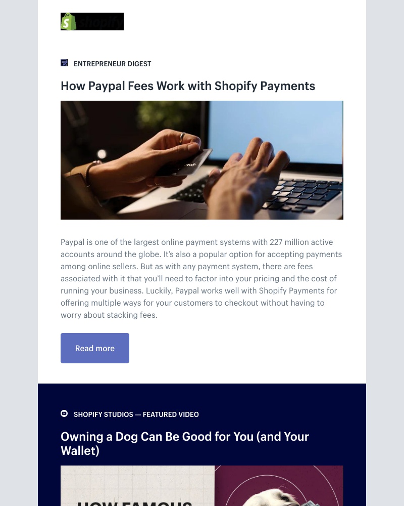 Shopify - How Paypal Fees Work with Shopify Payments