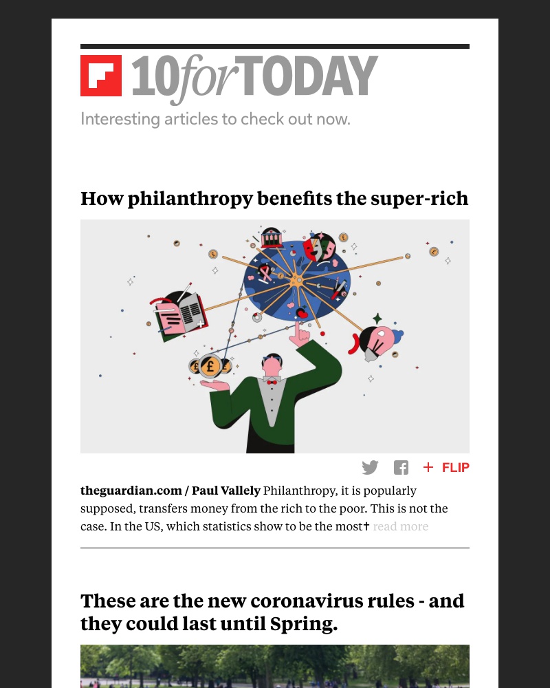 Flipboard - How philanthropy benefits the super-rich