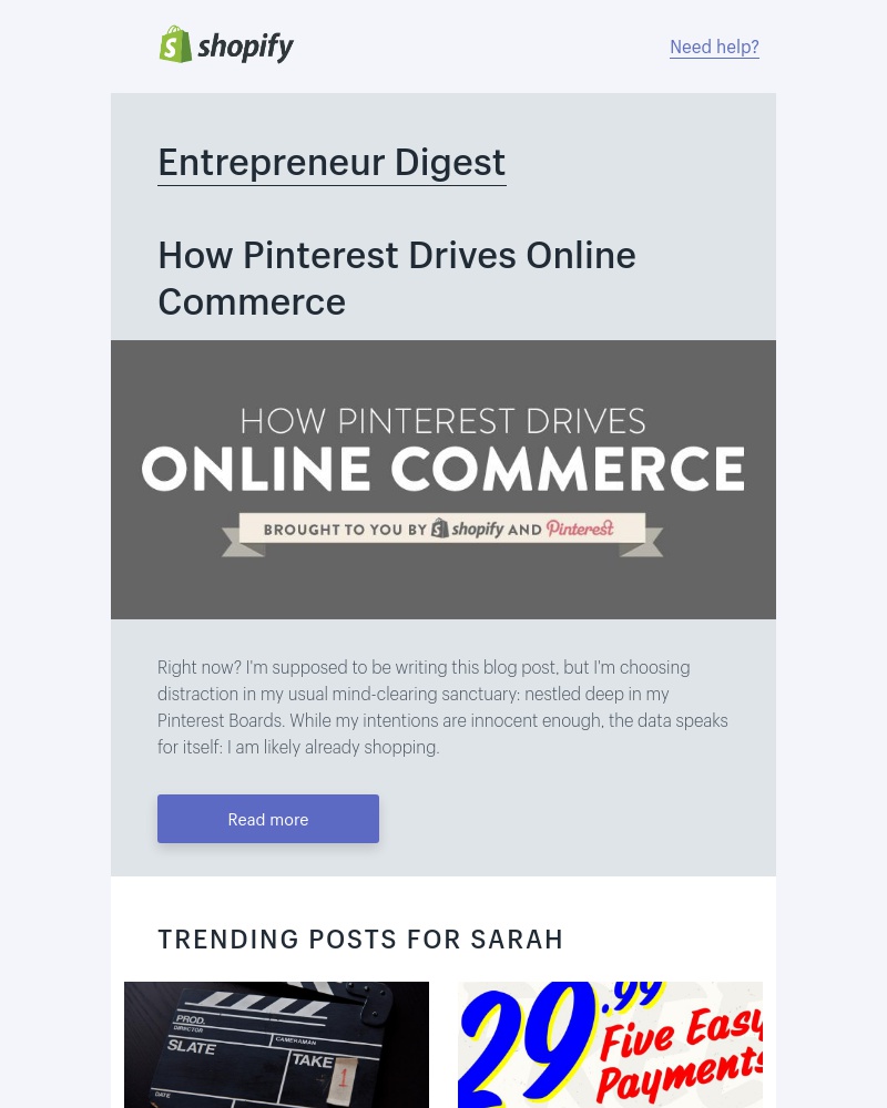 Shopify - How Pinterest Drives Online Commerce