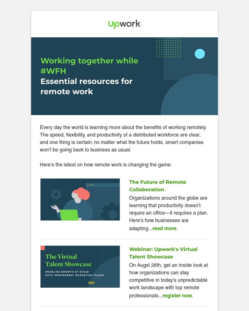 Upwork - How remote work is changing the game
