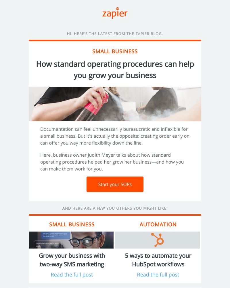 Zapier - How standard operating procedures can help you grow your business