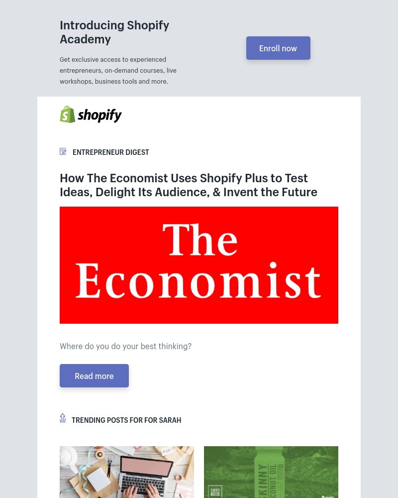 Shopify - How the Economist Uses Shopify Plus