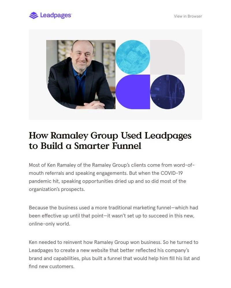 Leadpages - How the Ramaley Group used Leadpages to win new business.