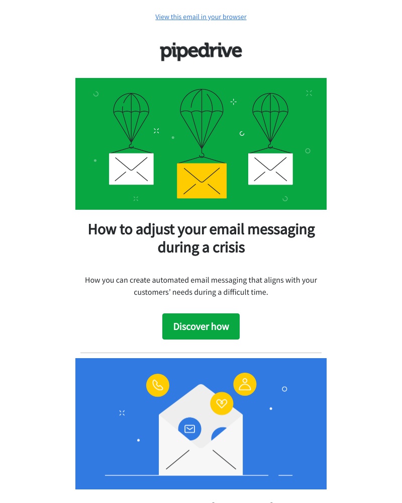 Pipedrive - How to adjust your email messaging during a crisis