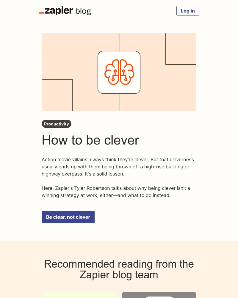 Zapier - How to be clever