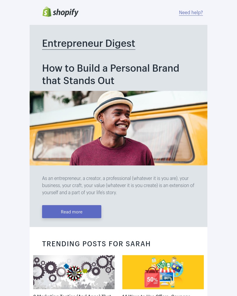 Shopify - How to build your personal brand