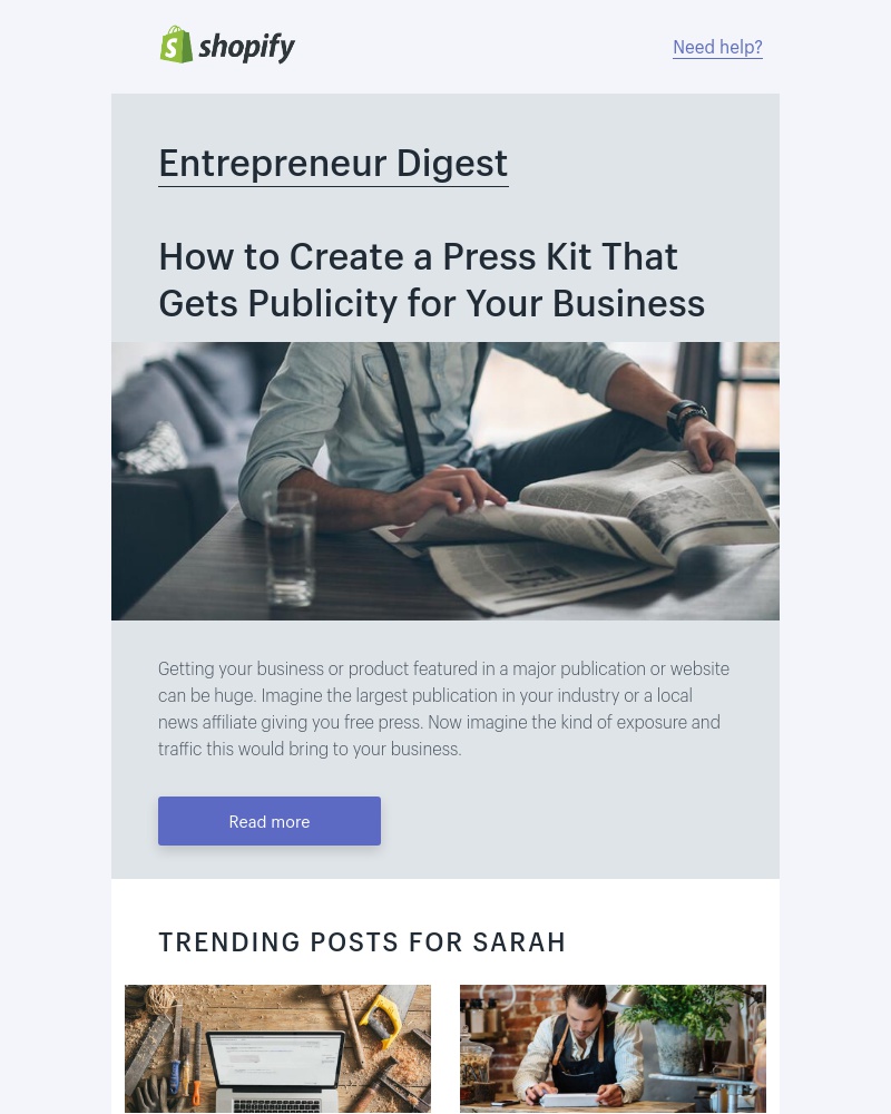 Shopify - How to create a press kit that gets publicity for your business