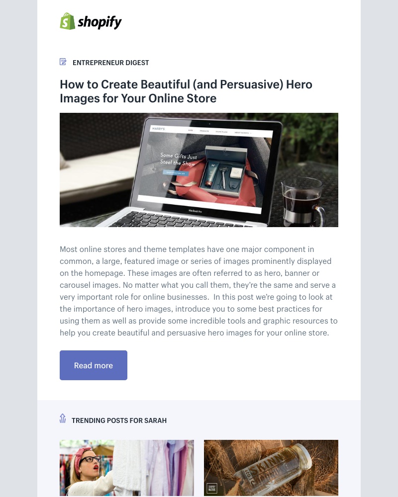 Shopify - How to Create Beautiful (and Persuasive) Hero Images for Your Online Store