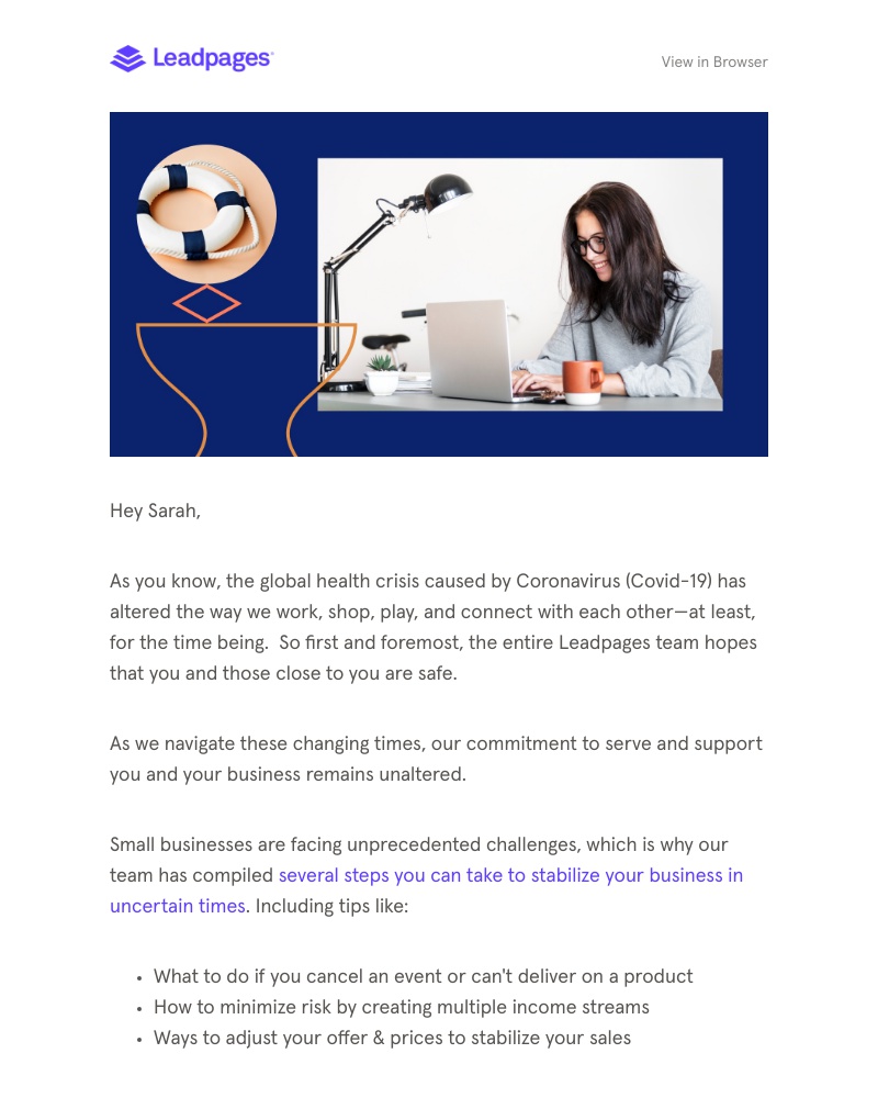 Leadpages - How to crisis-proof your business