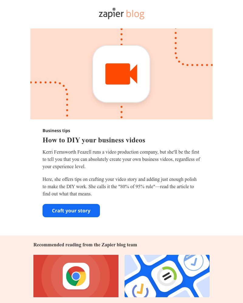 Zapier - How to DIY your business videos