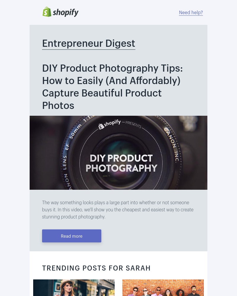 Shopify - How to easily capture beautiful product photos