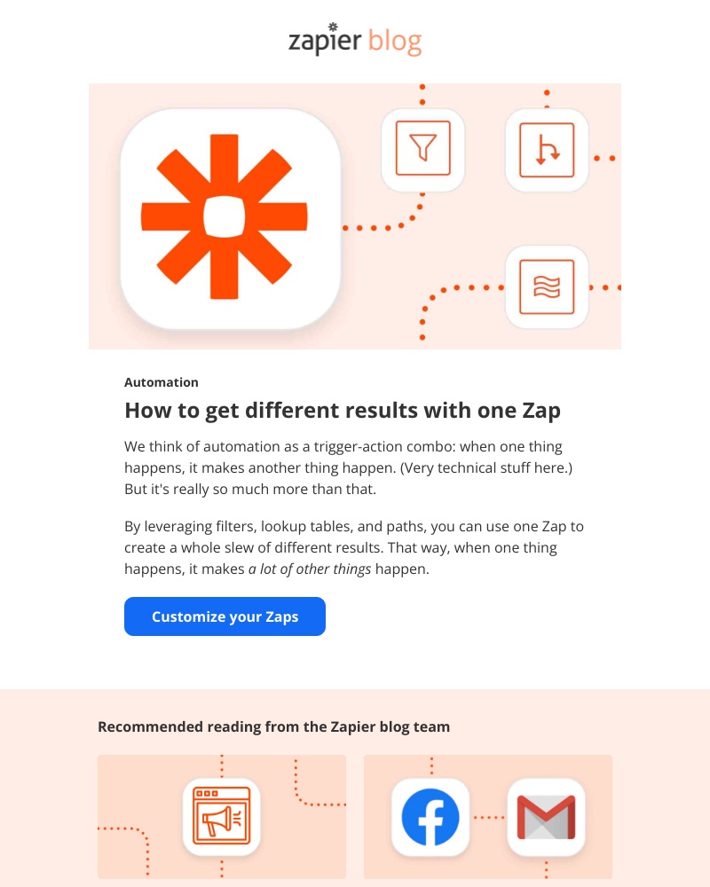 Zapier - How to get different results with one Zap