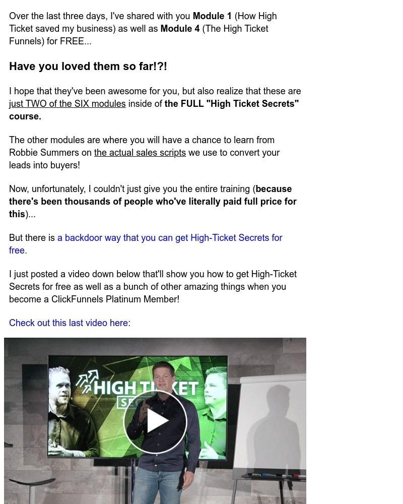 ClickFunnels - how to get HTS for FREE! (video 4 of 4)