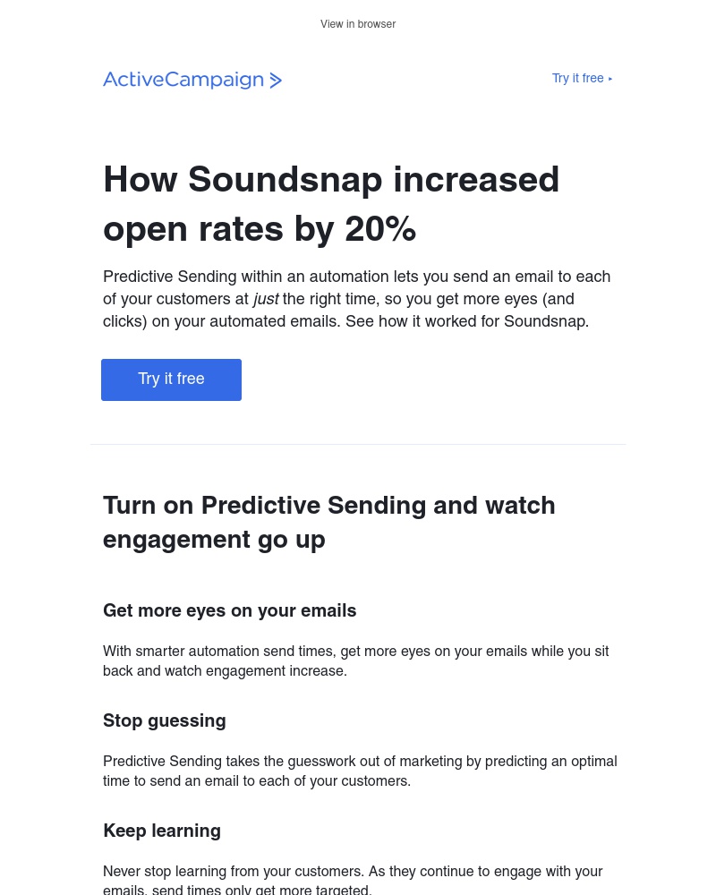  - How to increase email engagement with Predictive Sending