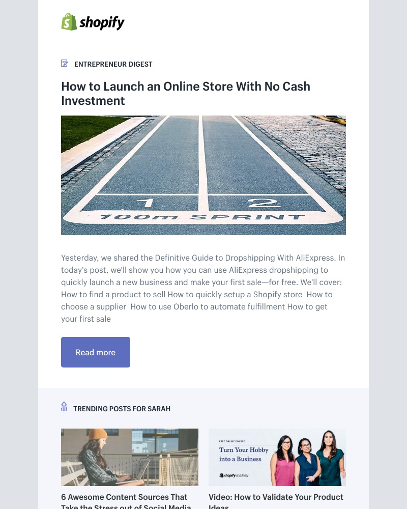 Shopify - How to Launch an Online Store With No Cash Investment