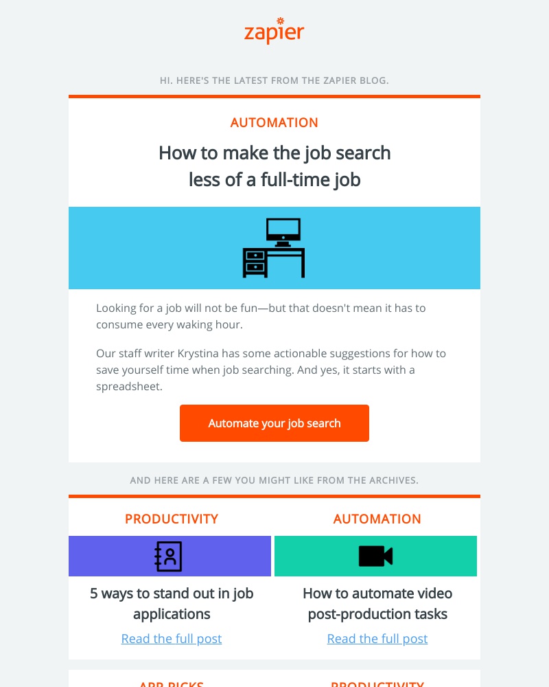Zapier - How to make the job search less of a full-time job