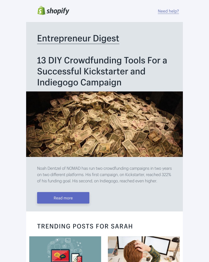 Shopify - How to make your crowdfunding campaign a success